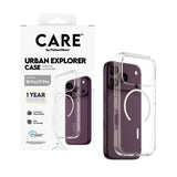 iPhone 18 Pro / 17 Pro CARE by PanzerGlass FLAGSHIP Urban Explorer Case - MagSafe Compatible - Transparent / White