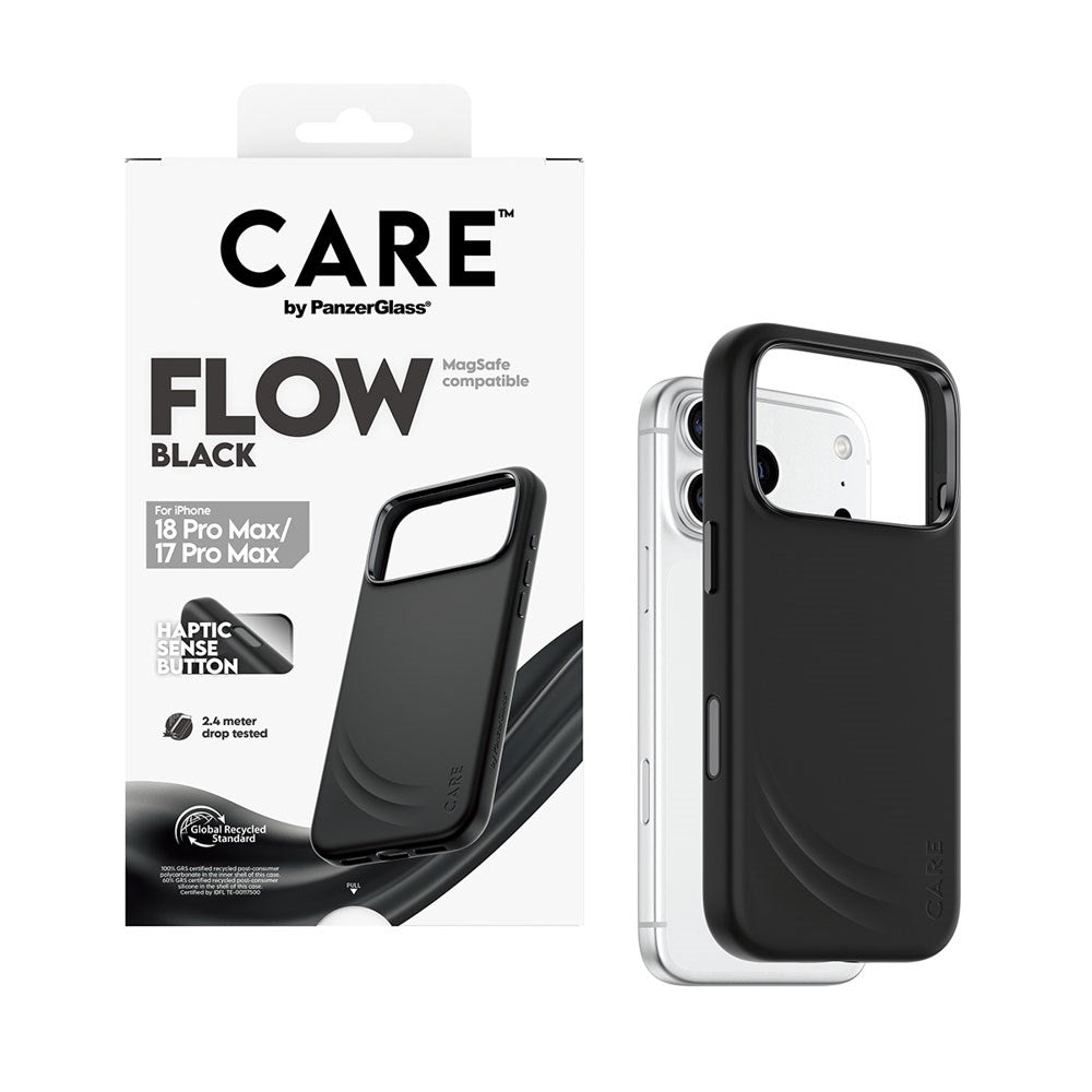iPhone 18 Pro Max  / 17 Pro Max CARE by PanzerGlass Feature Flow Case - MagSafe Compatible - Black