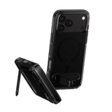 iPhone 18 Pro Max  / 17 Pro Max CARE by PanzerGlass Feature Kickstand Case - MagSafe Compatible - Black / Transparent