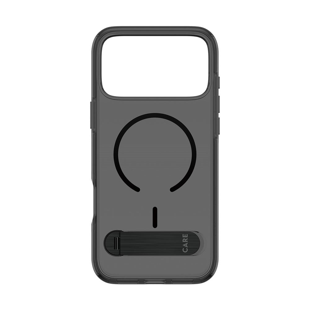 iPhone 18 Pro Max  / 17 Pro Max CARE by PanzerGlass Feature Kickstand Case - MagSafe Compatible - Black / Transparent