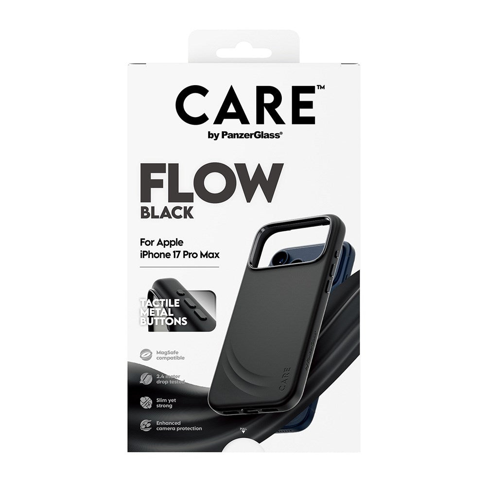 CARE by PanzerGlass iPhone 17 Pro Max Feature Flow Case - MagSafe Compatible - Black