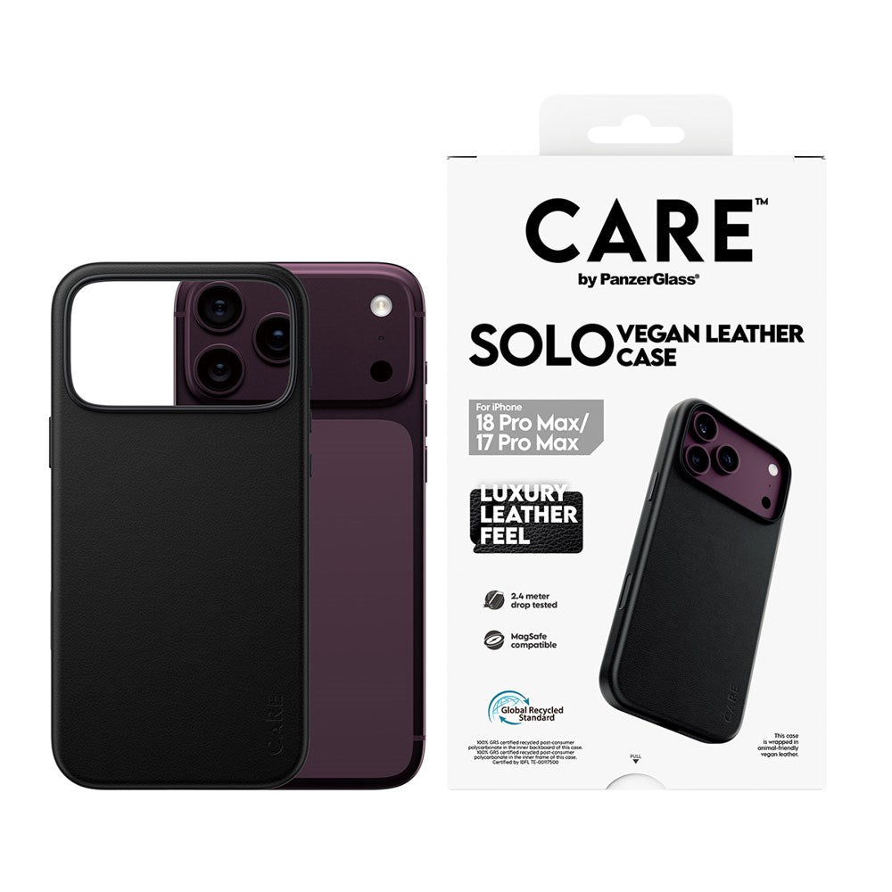 iPhone 18 Pro Max  / 17 Pro Max CARE by PanzerGlass SOLO Case - MagSafe Compatible - Black