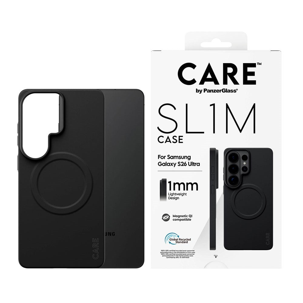 Samsung Galaxy S26 Ultra CARE by PanzerGlass SL1M Case - Black