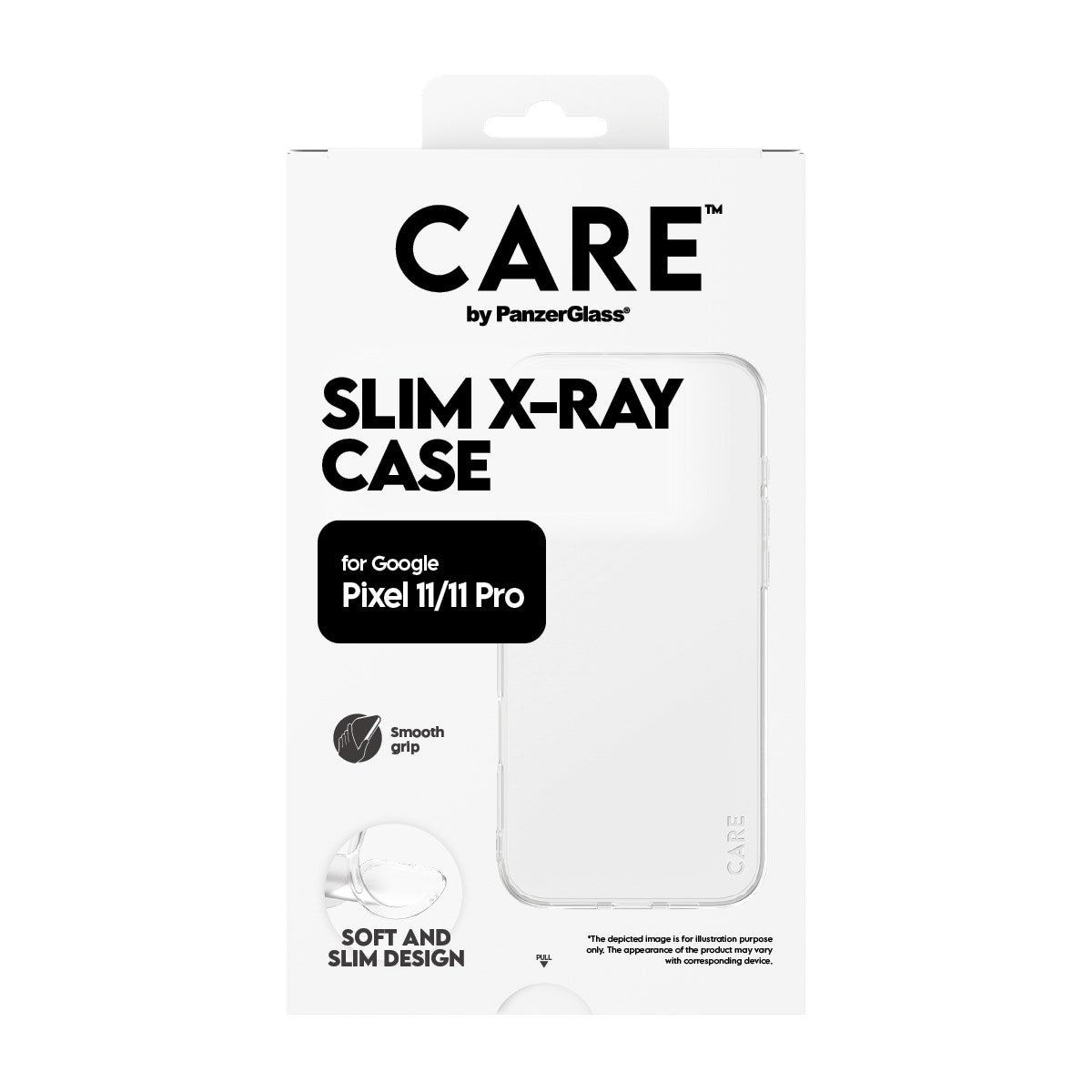 Google Pixel 11 / 11 Pro CARE by PanzerGlass FASHION X-Ray Soft Basic Case - Transparent