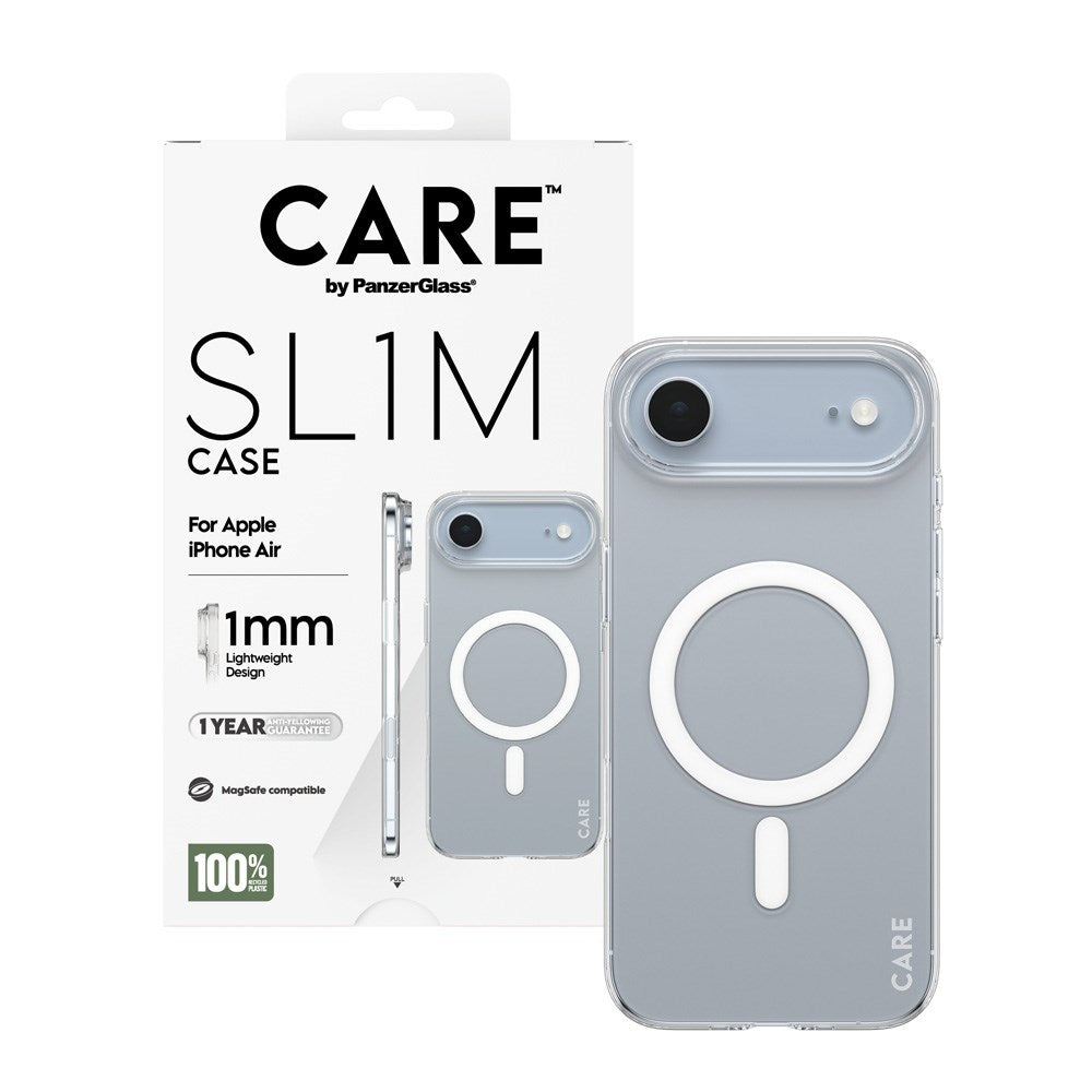 iPhone Air CARE by PanzerGlass SL1M Case - MagSafe Compatible - Transparent