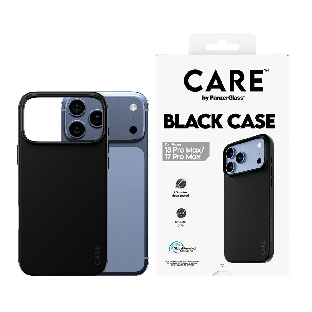 iPhone 18 Pro Max / 17 Pro Max CARE by PanzerGlass Flexible Plastic Case - Black