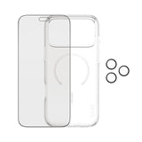 iPhone 18 Pro Max CARE by PanzerGlass 3-i-1 FLAGSHIP Bundle - Case / Privacy Screen Protector (UWF) / Camera Protection - Transparent / Black