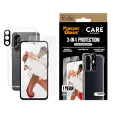 CARE by PanzerGlass Samsung Galaxy A56 (5G) 3-i-1 FLAGSHIP Bundle - Case / Screen Protector (UWF) / Camera Protection - Transparent