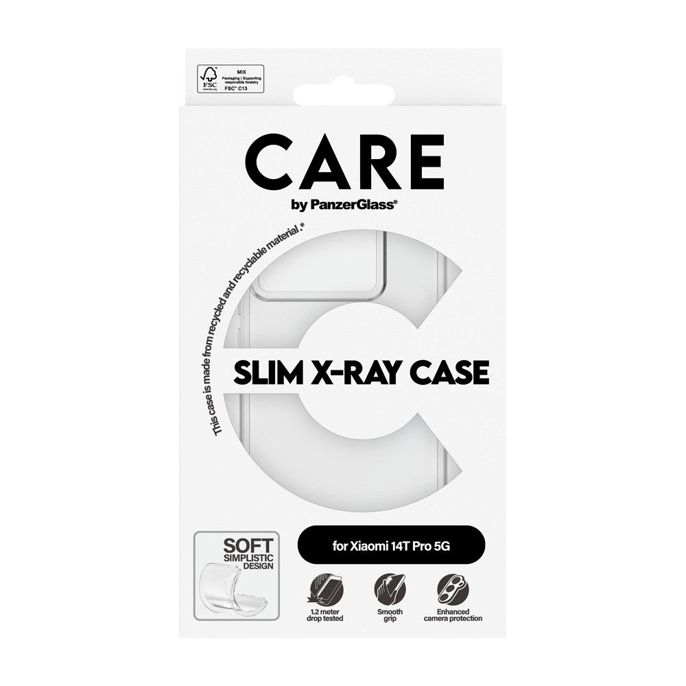 CARE by PanzerGlass Xiaomi 14T Pro FASHION X-Ray Soft Basic Case - Transparent