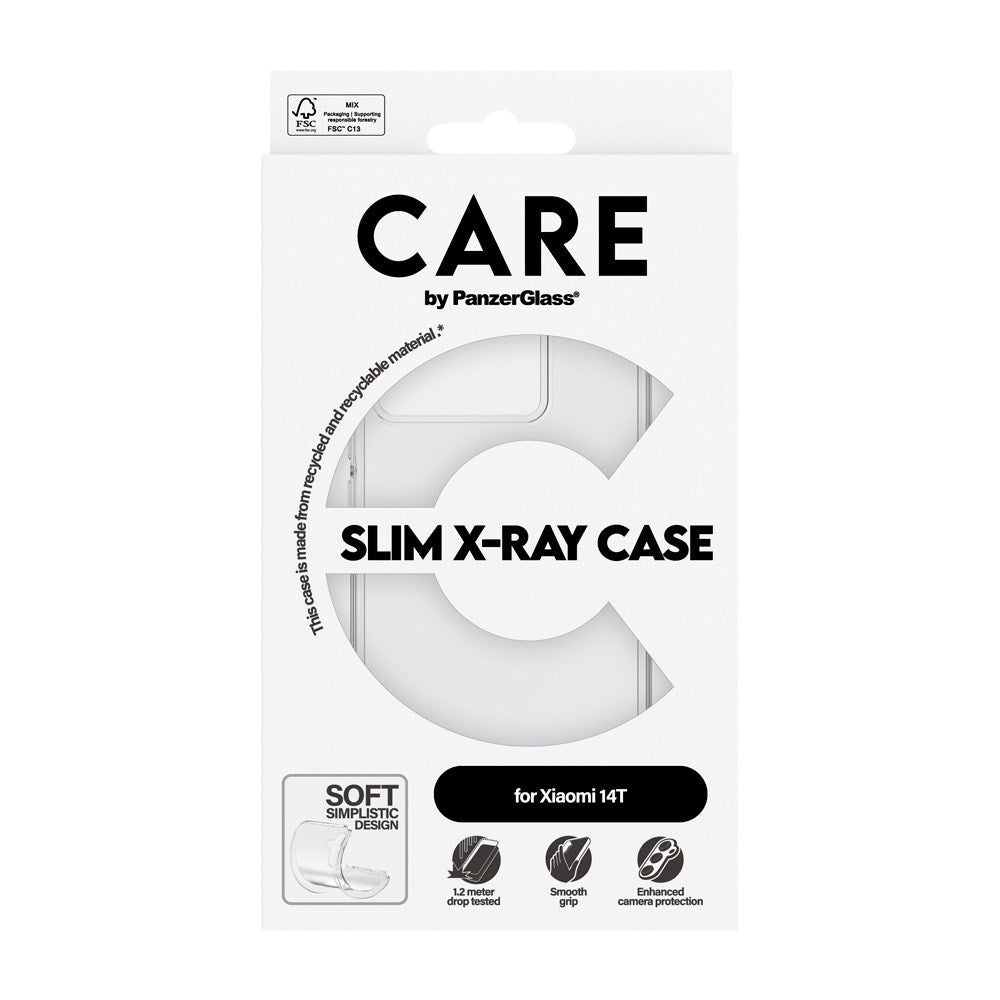 CARE by PanzerGlass Xiaomi 14T FASHION X-Ray Soft Basic Case - Transparent