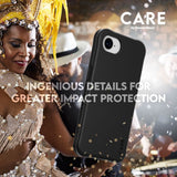 CARE by PanzerGlass iPhone 16e Fashionable Samba Case - MagSafe Compatible - Black