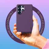 CARE by PanzerGlass Samsung Galaxy S25 Ultra FASHION Fearlessly Fashionable Case - QI Compatible - Plum Purple