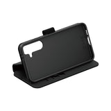 CARE by PanzerGlass Samsung Galaxy S25 Feature Wallet Case with Kickstand - Black