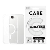 CARE by PanzerGlass iPhone 16e Fashionable Samba Case - MagSafe Compatible - Transparent / White