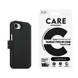 CARE by PanzerGlass iPhone 16e Feature Tango 2-in-1 Flip Case with Wallet - Black