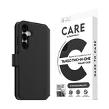 CARE by PanzerGlass Samsung Galaxy S25+ (Plus) Feature Tango 2-in-1 Flip Case with Wallet - Qi Compatible - Black