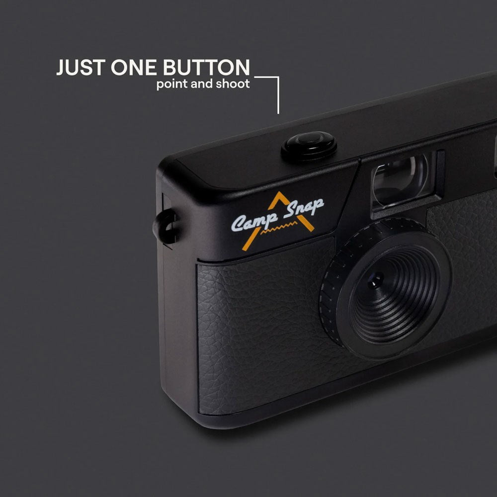 Camp Snap Screenless Digital Camera - 8 Megapixels - Rechargeable - Stealth Black
