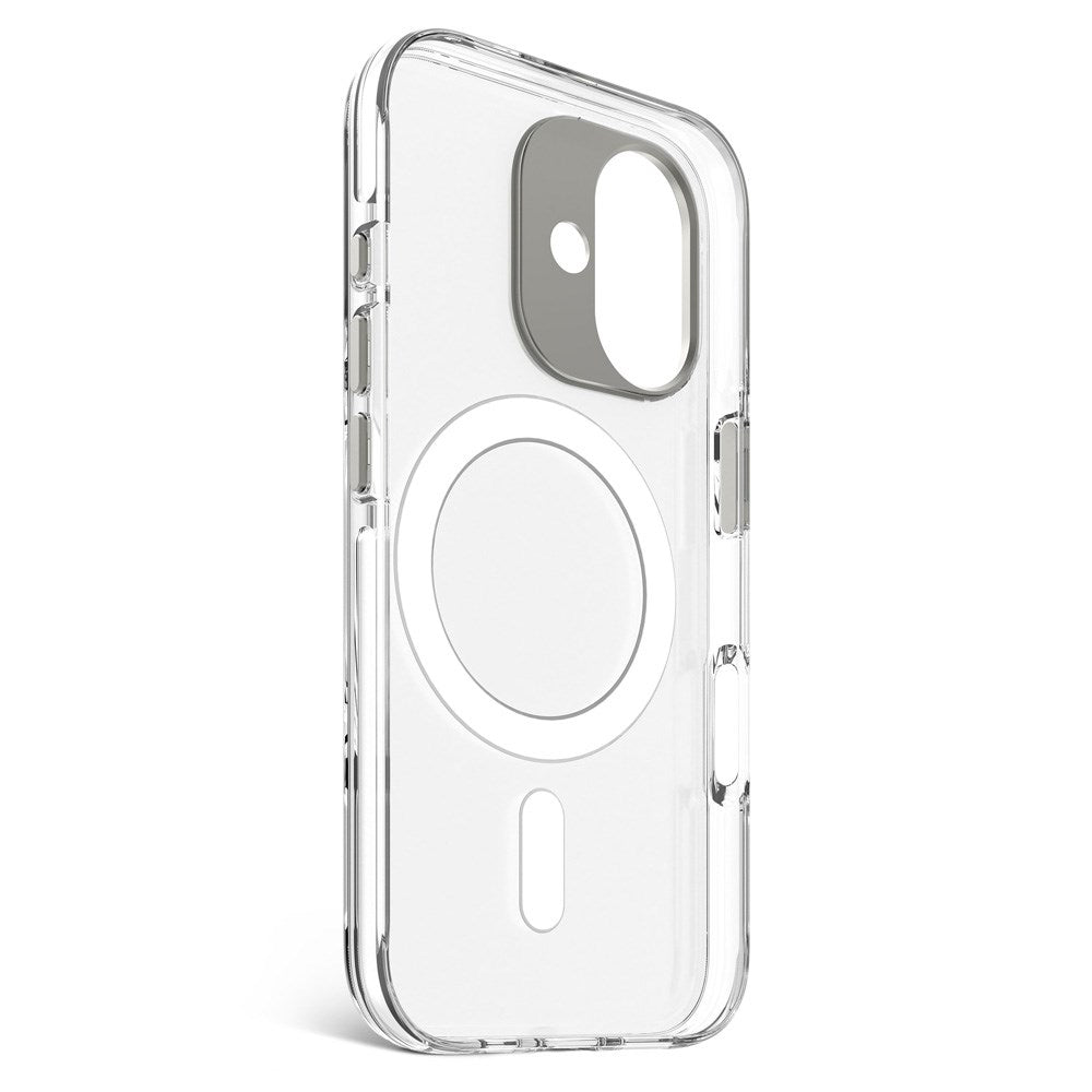 Decoded iPhone 16 Clear Case - 100% Recycled Plastic - MagSafe Compatible - Transparent / Frosted White