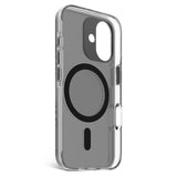 Decoded iPhone 16 Clear Case - 100% Recycled Plastic - MagSafe Compatible - Transparent / Frosted Black