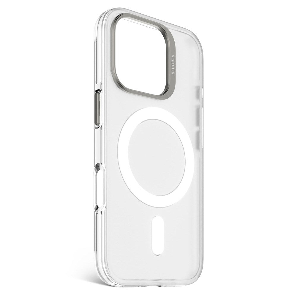 Decoded iPhone 16 Pro Clear Case - 100% Recycled Plastic - MagSafe Compatible - Transparent / Frosted White