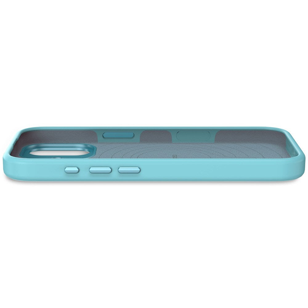 Decoded iPhone 17 AntiMicrobial Silicone Case - MagSafe Compatible - Retro Blue