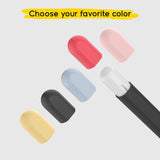 doodroo Apple Pencil 1 & 2nd Gen. Silicone Cover with 5 Colorful Caps – Black