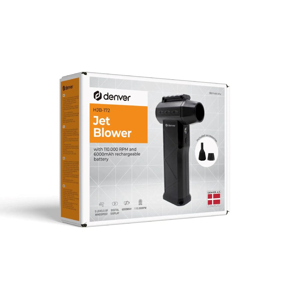 Fan 75W Denver HJB-172 with Light - Black