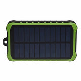 Denver PSO-10012 Solar PowerBank with Hand Crank & Flashlight - 10.000 mAh - Black / Green
