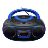 Denver TCL-212BTP Bluetooth Speaker with CD Player - Black / Blue