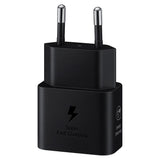 Original Samsung Super Fast Charge 25W GaN USB-C Power Adapter - Black