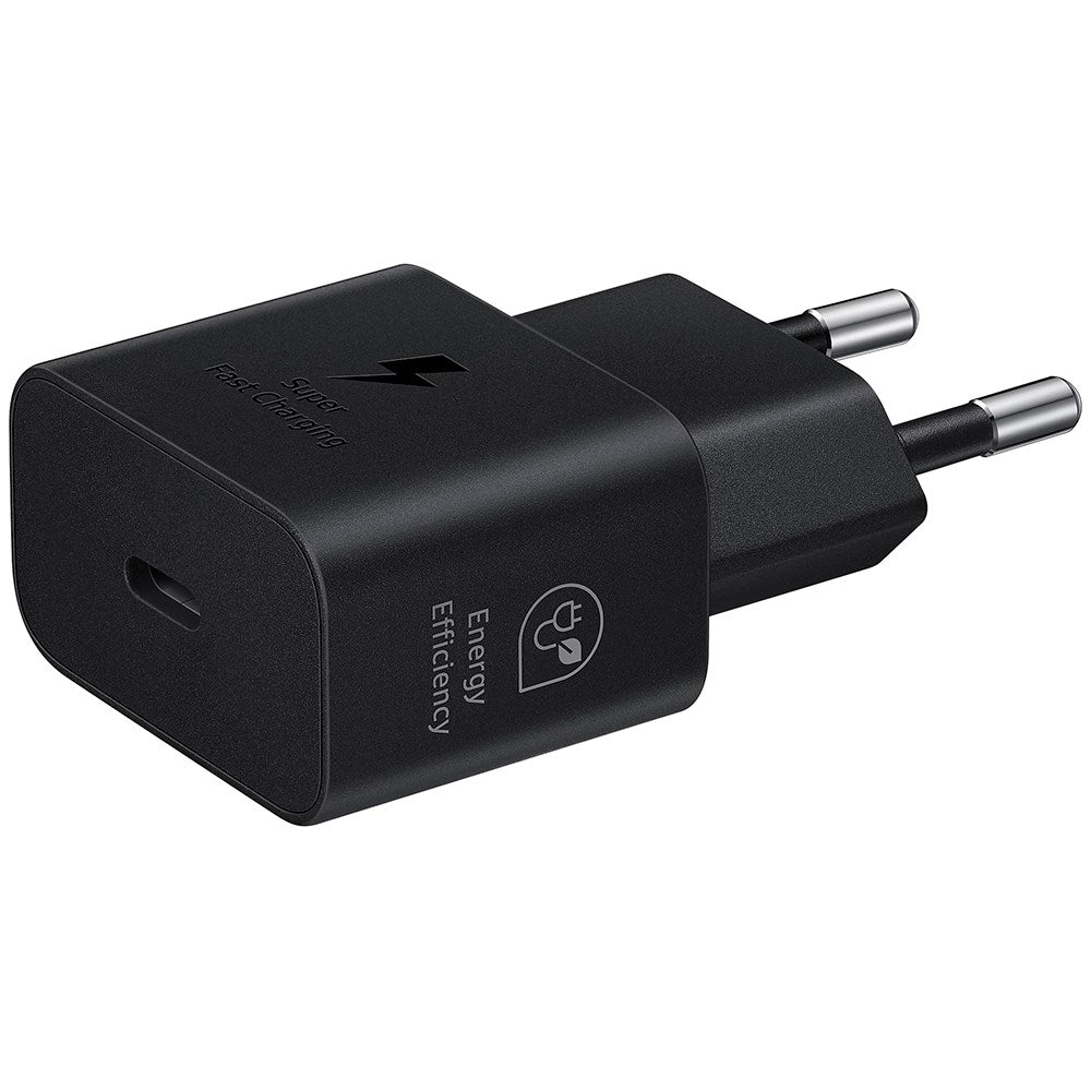 Original Samsung Super Fast Charge 25W GaN USB-C Power Adapter - Black