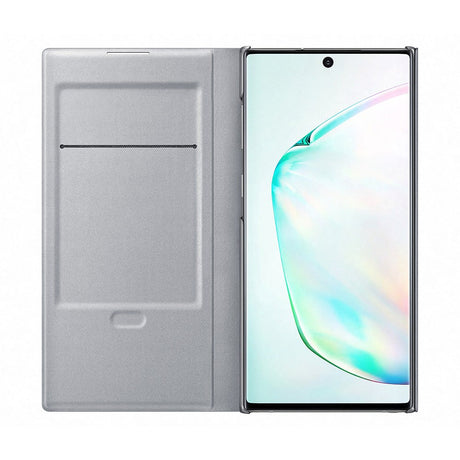 Original Samsung Galaxy Note10 LED View Wallet Case - EF-NN970PSEGWW - Silver