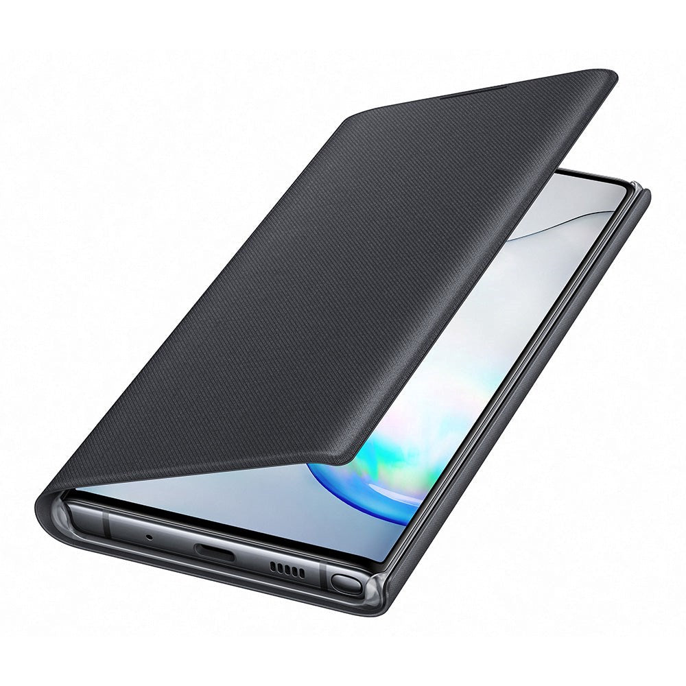 Original Samsung Galaxy Note10 LED View Wallet Case - EF-NN970PBEGWW - Black