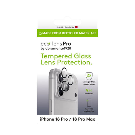 iPhone 18 Pro / 18 Pro Max dbramante1928 Eco-Lens Pro Protective Glass for Camera Lens - Transparent