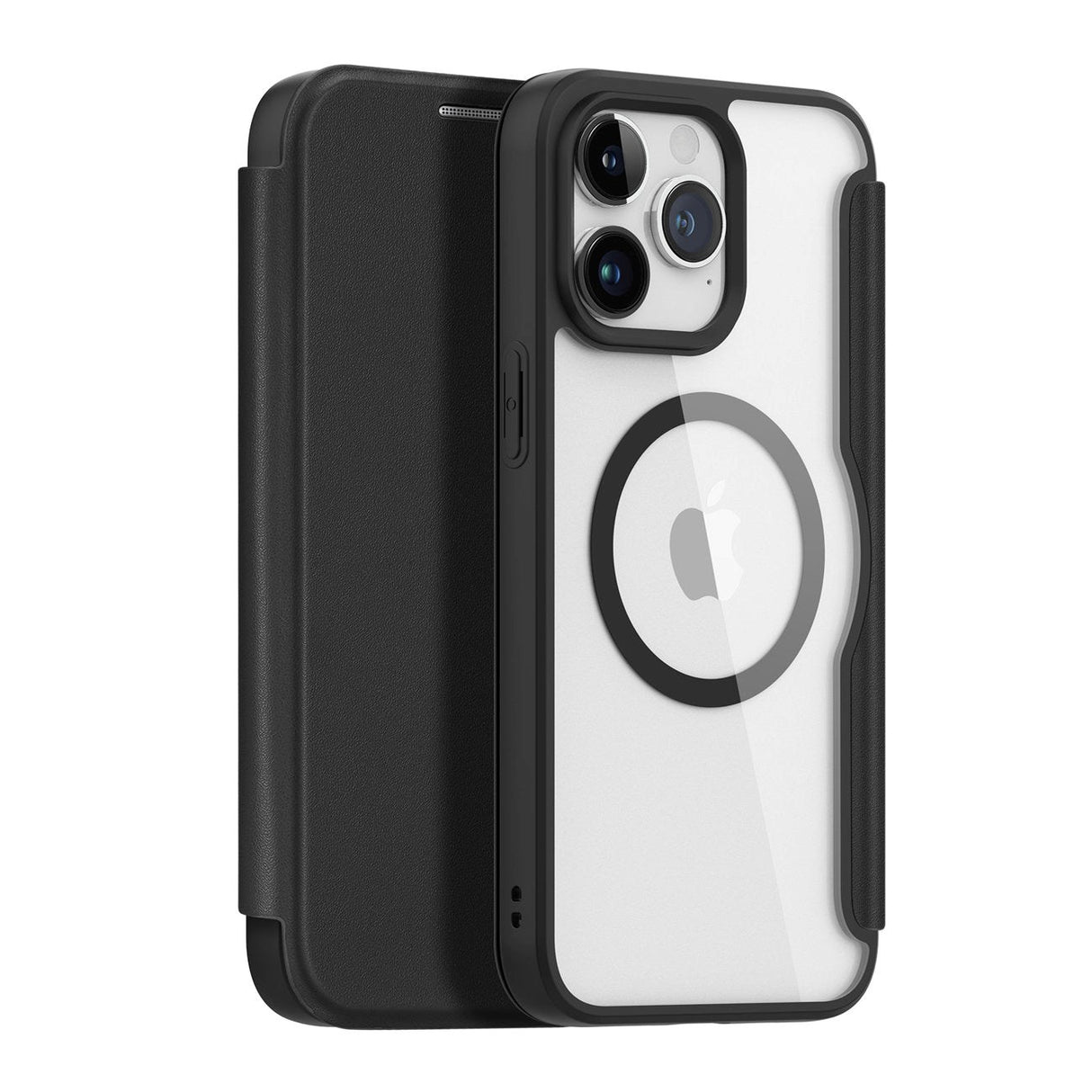 iPhone 15 Pro DUX DUCIS Skin X Pro Series Flip Case - MagSafe Compatible - Black