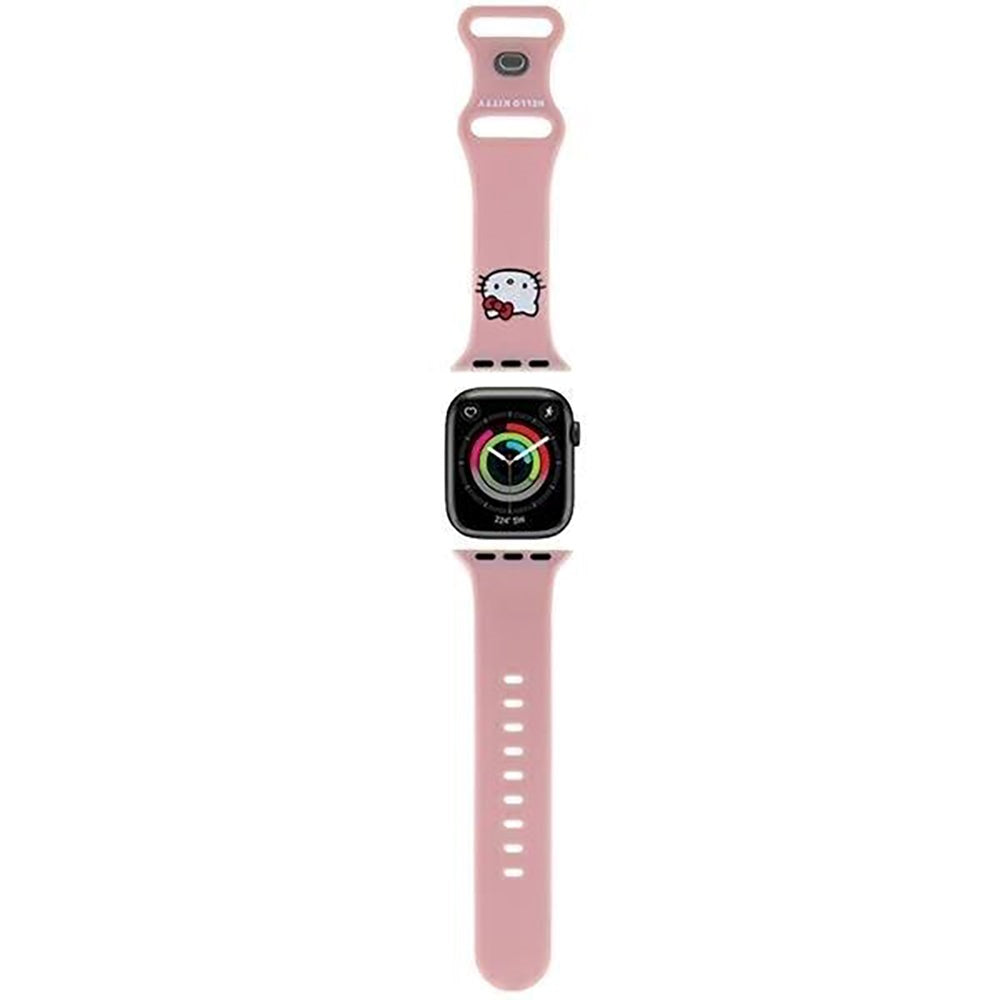 Apple Watch (38/40/SE/41MM) Hello Kitty Silicone Smartwatch Strap - Pink