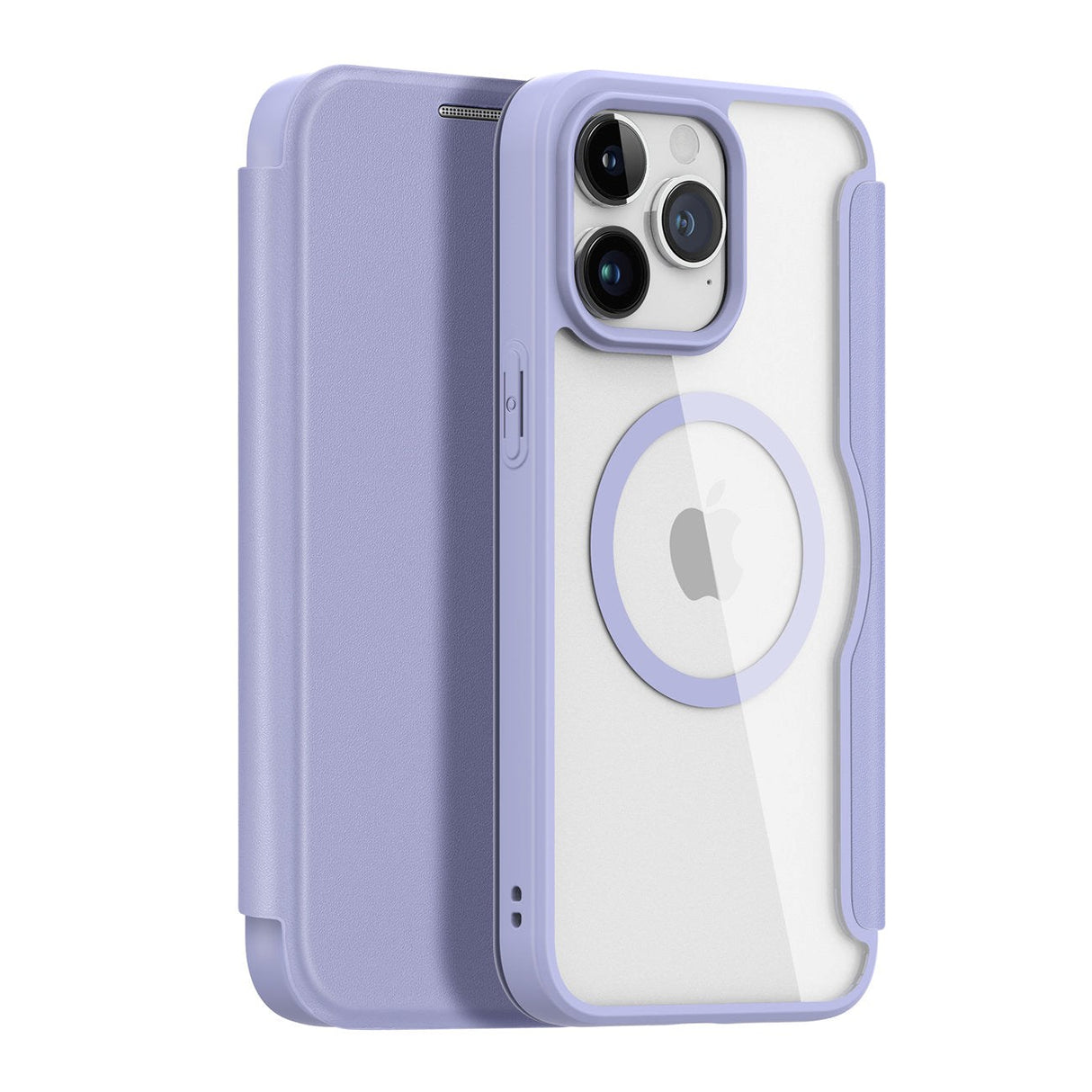 iPhone 15 Pro DUX DUCIS Skin X Pro Series Flip Case - MagSafe Compatible - Purple