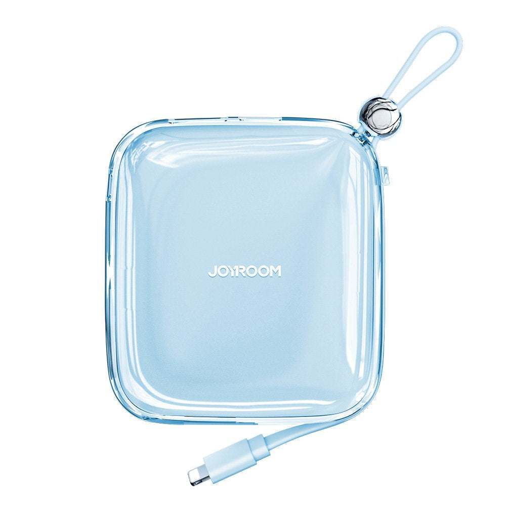 Joyroom Jelly Series JR-L003P Powerbank 22.5W - USB-C PD / USB-A w. Built-in Lightning - 10,000 mAh - Blue