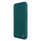 iPhone 14 Nillkin Qin Pro Leather Flip Case - Green