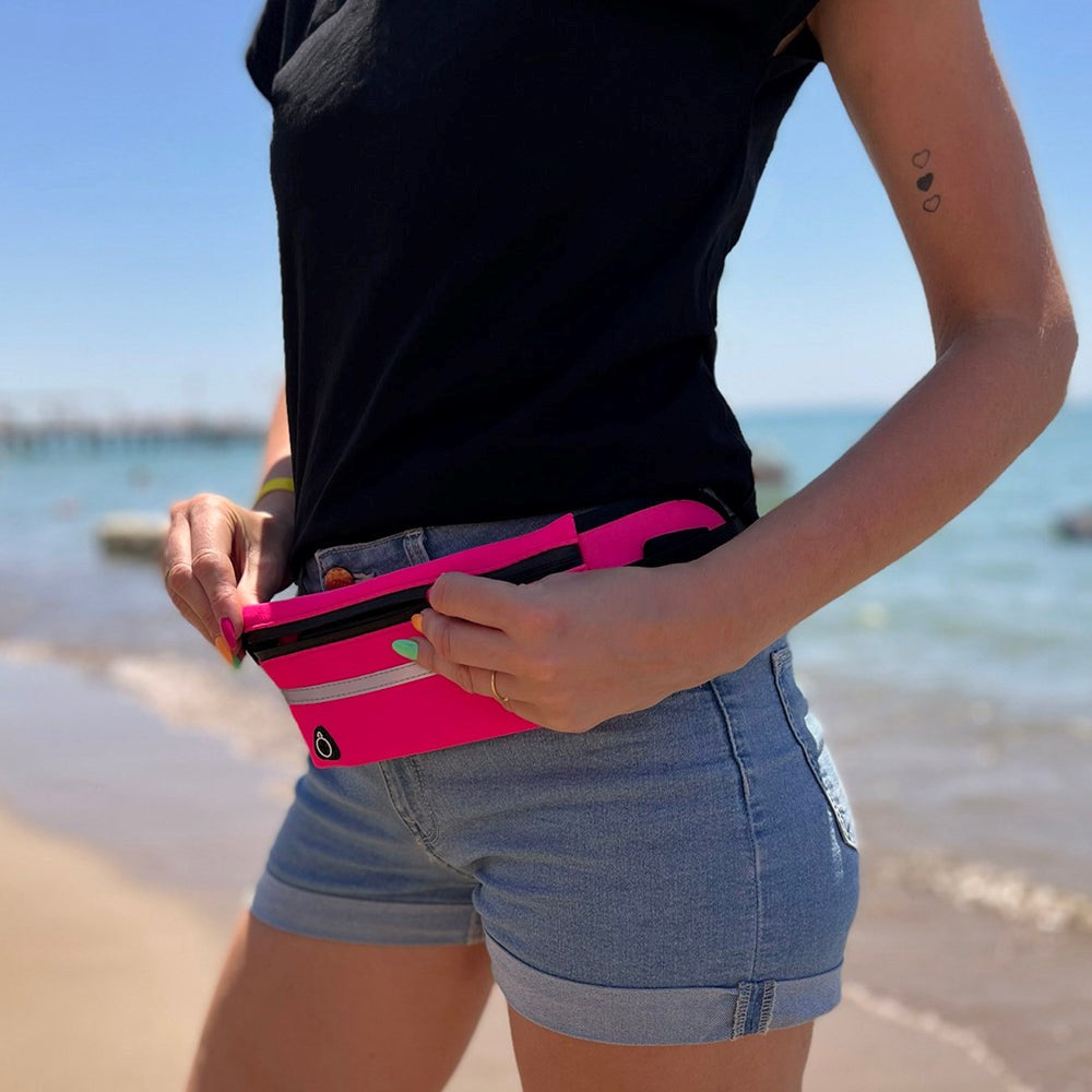 Wozinsky Universal Running Belt (Max. Phone: 17.5 x 9 x 1.5 cm) - Pink