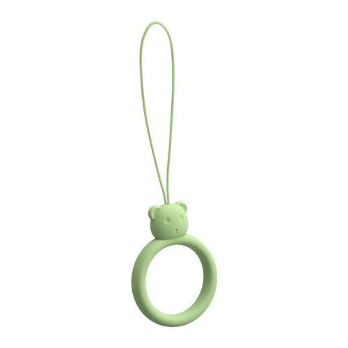 Hurtel Strap with Silicone Finger Ring - Teddy Bear - Green