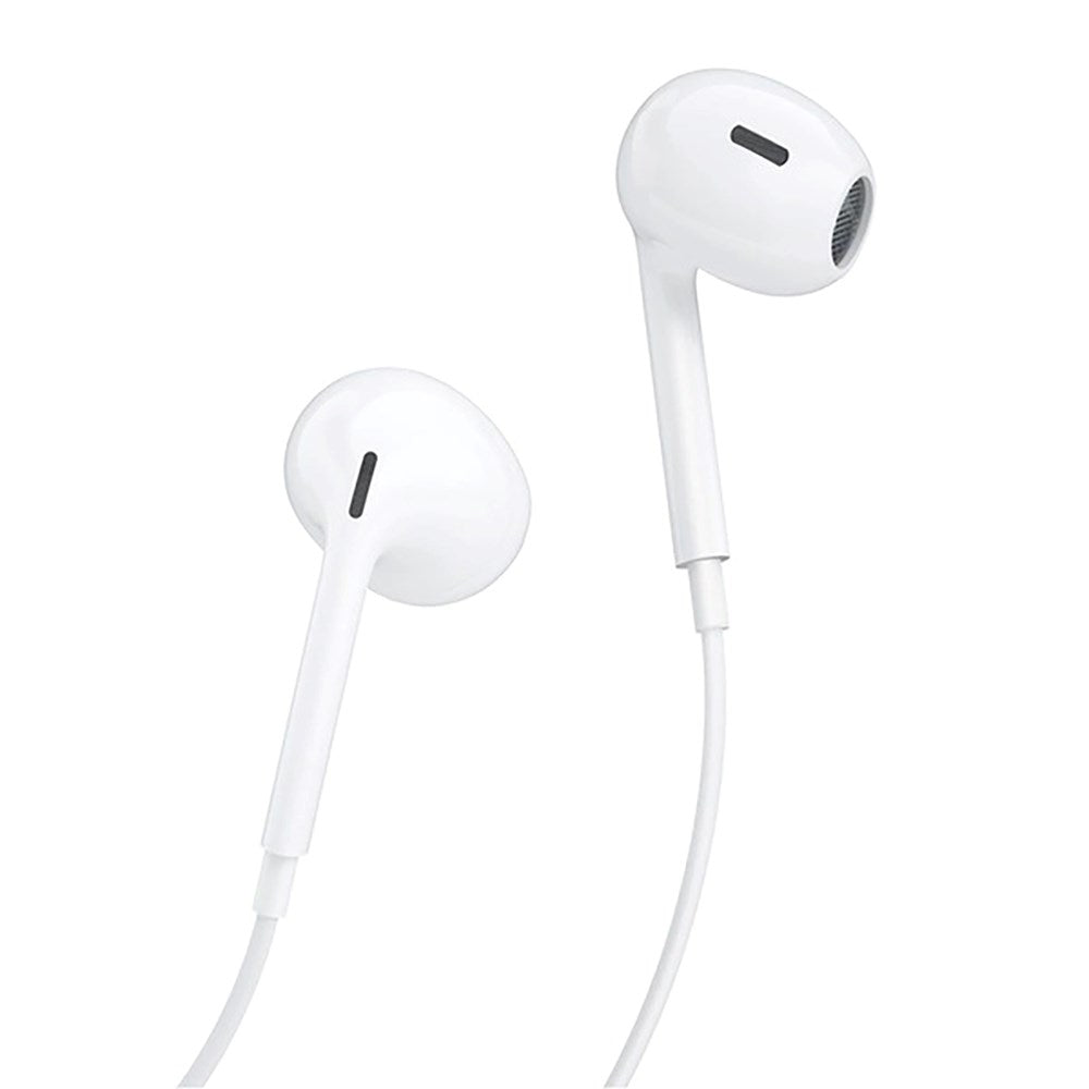 Dudao Stereo In-Ear Headphones with USB-C & Microphone - White