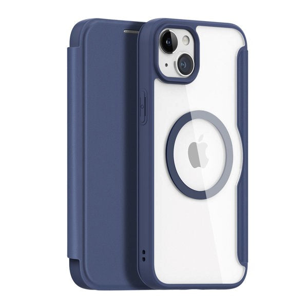 iPhone 15 DUX DUCIS Skin X Pro Series Flip Case - MagSafe Compatible - Blue