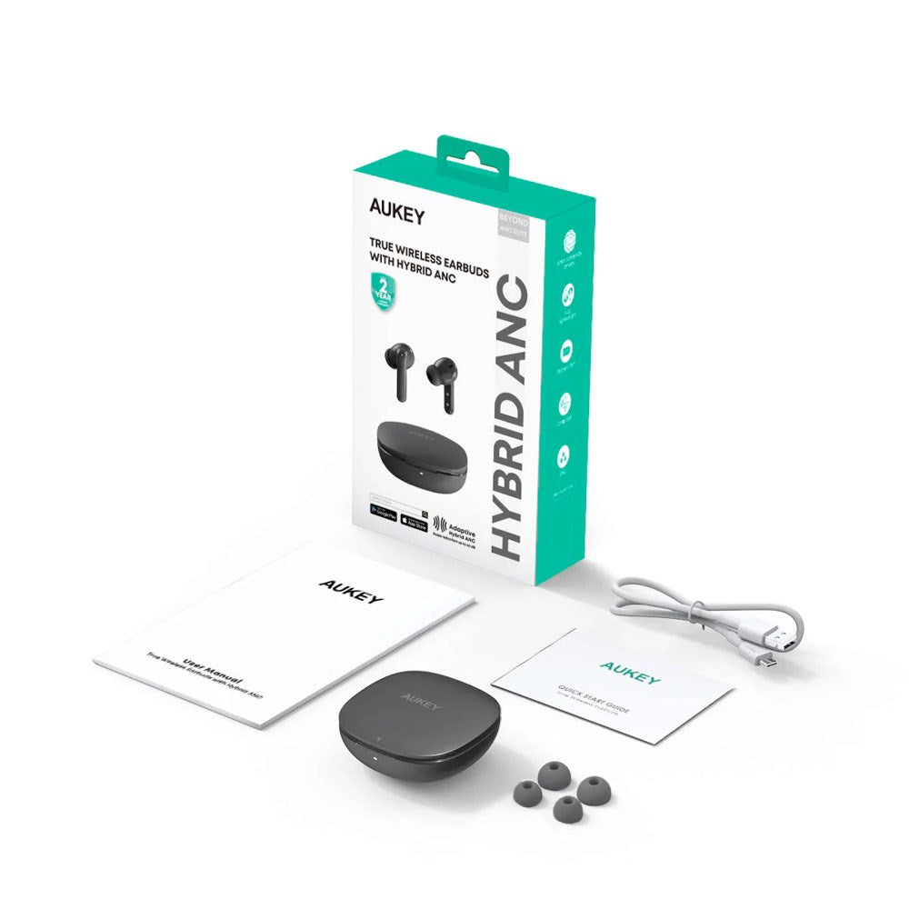 Aukey EP-B1 True Wireless Headphones BEYOND ELITE with ANC - In-Ear - Grey