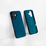 iPhone 16 Plus Epico Mag+ Silicone Case - MagSafe Compatible - Petrol Blue