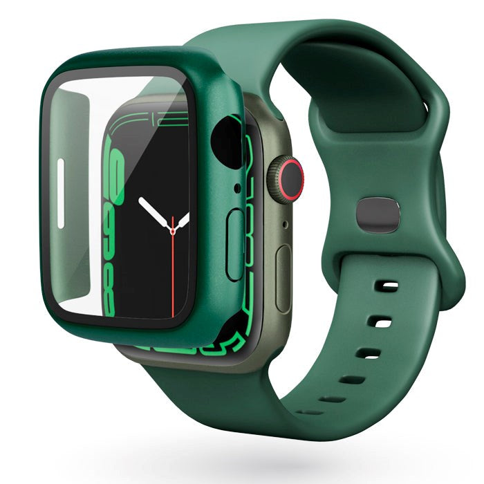 Epico Apple Watch 8/7 (41mm) Plastic Case w. Built-in Screen Protector - Green