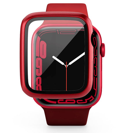 Epico Apple Watch 8/7 (45mm) Plastic Case w. Built-in Screen Protector - Red