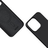 iPhone 15 Pro Epico Silicone Case - MagSafe Compatible - Black