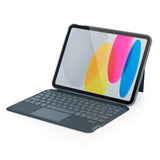 iPad 10.2" (2021 / 2020 / 2019) Epico Keyboard Flip Case - English Layout - Grey