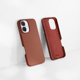 Epico iPhone 16 Mag+ Leather Case - MagSafe Compatible - Brown